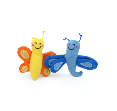 ZIPPYCLAWS 2-PACK CAT TOY - BUTTERFLY AND DRAGONFLY