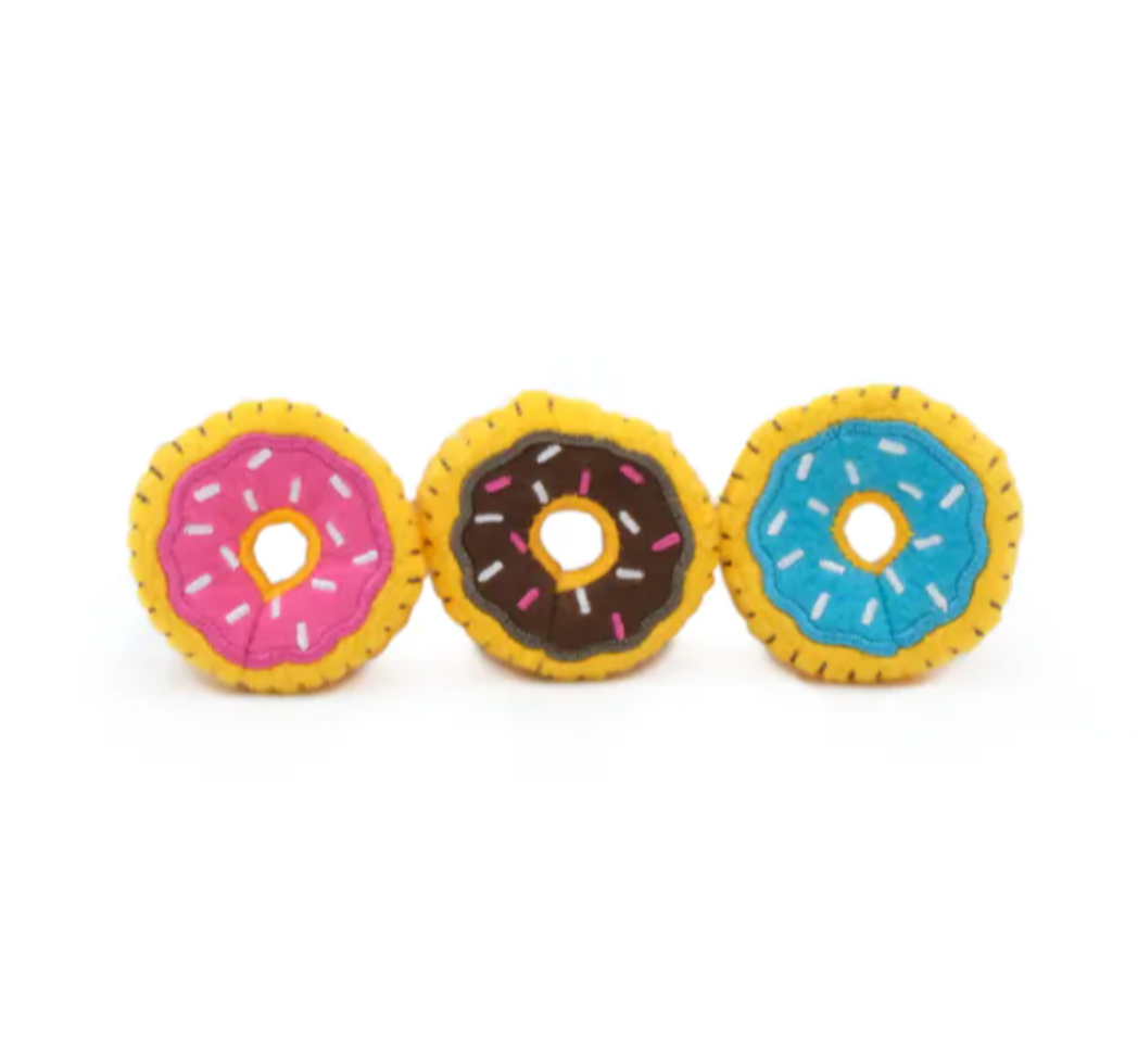 ZIPPY CLAWS CAT TOY - DONUTZ 3-PACK