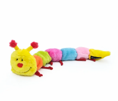 ZIPPY PAWS CATERPILLAR - LARGE WITH 7 SQUEAKERS