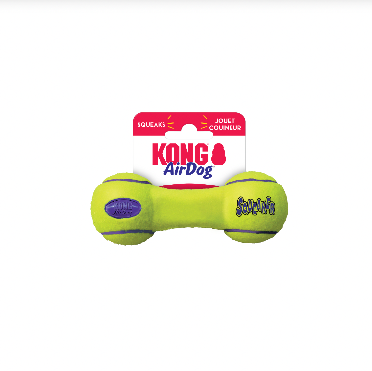 KONG AIRDOG SQUEAKER DUMBBELL DOG TOY