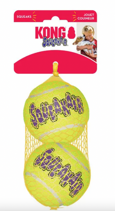 KONG SQUEAKAIR LARGE BALLS DOG TOY - 2 PACK