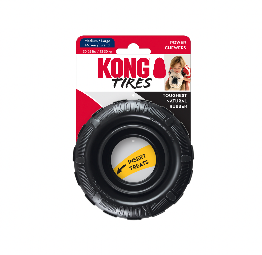 KONG EXTREME MD/LG TIRES DOG TOY