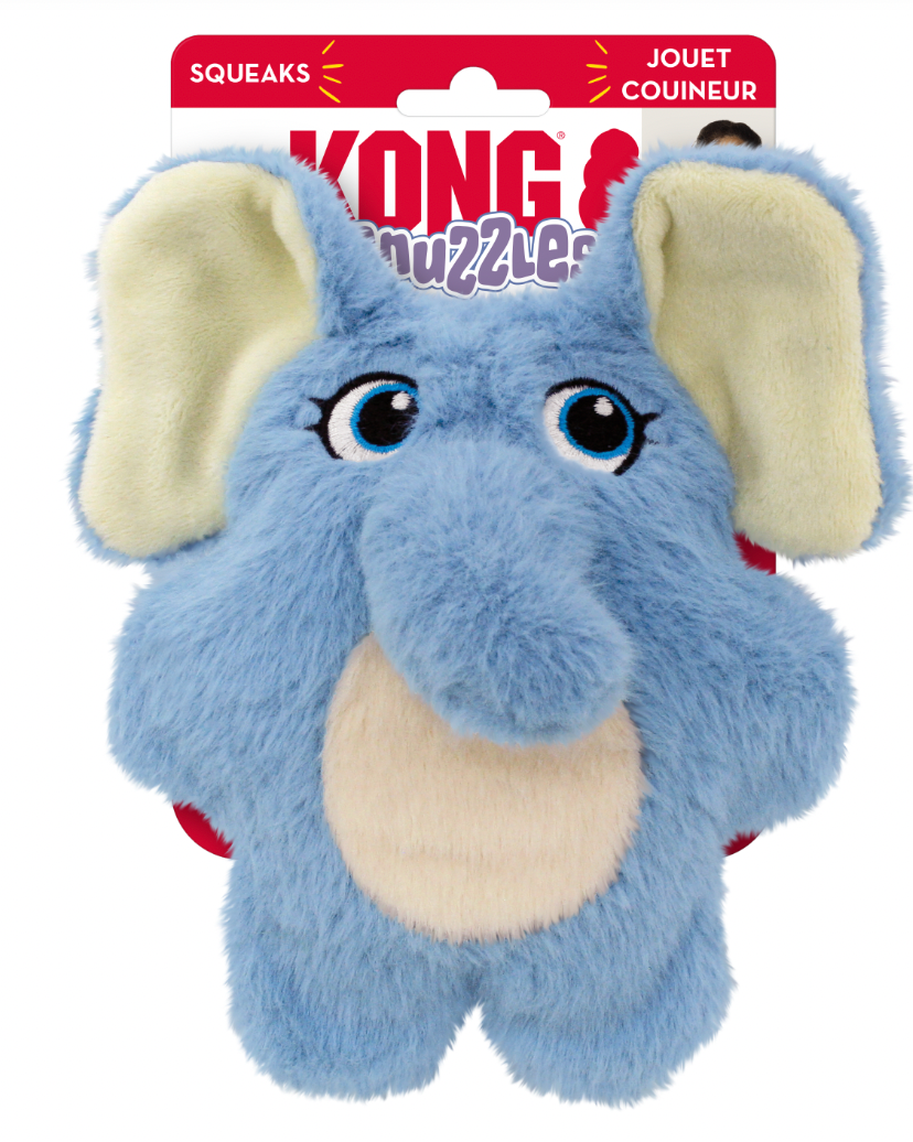 KONG SNUZZLES KIDDOS ELEPHANT DOG TOY