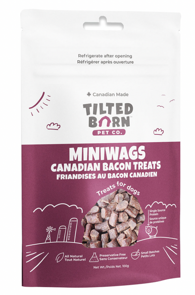 TILTED BARN MINIWAGS - CANADIAN BACON DOG TREATS