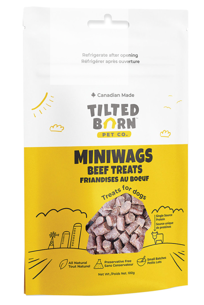 TILTED BARN MINIWAGS - CANADIAN BEEF DOG TREATS