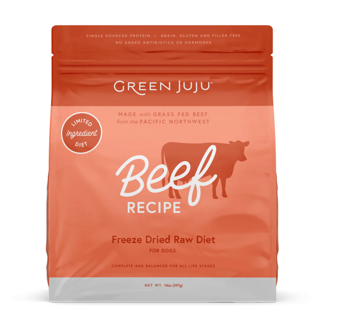 GREEN JUJU DOG FREEZE DRIED RAW BEEF 397 GM