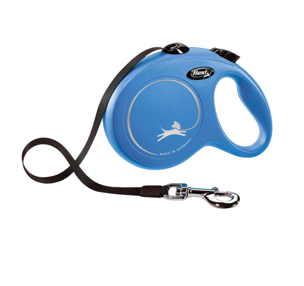 FLEXI CLASSIC TAPE DOG LEASH - BLUE