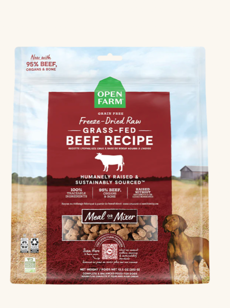 OPEN FARM® GRASS-FED BEEF FREEZE DRIED DOG FOOD