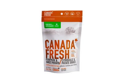 CANADA FRESH™ AIR DRIED PUMPKIN & SWEET POTATO NUTRITIOUS DOG TREATS