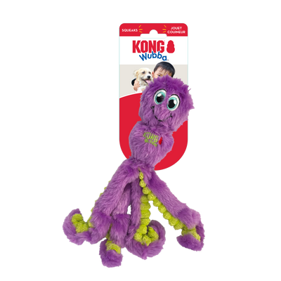 KONG WUBBA OCTOPUS ASSORTED COLOURS DOG TOY