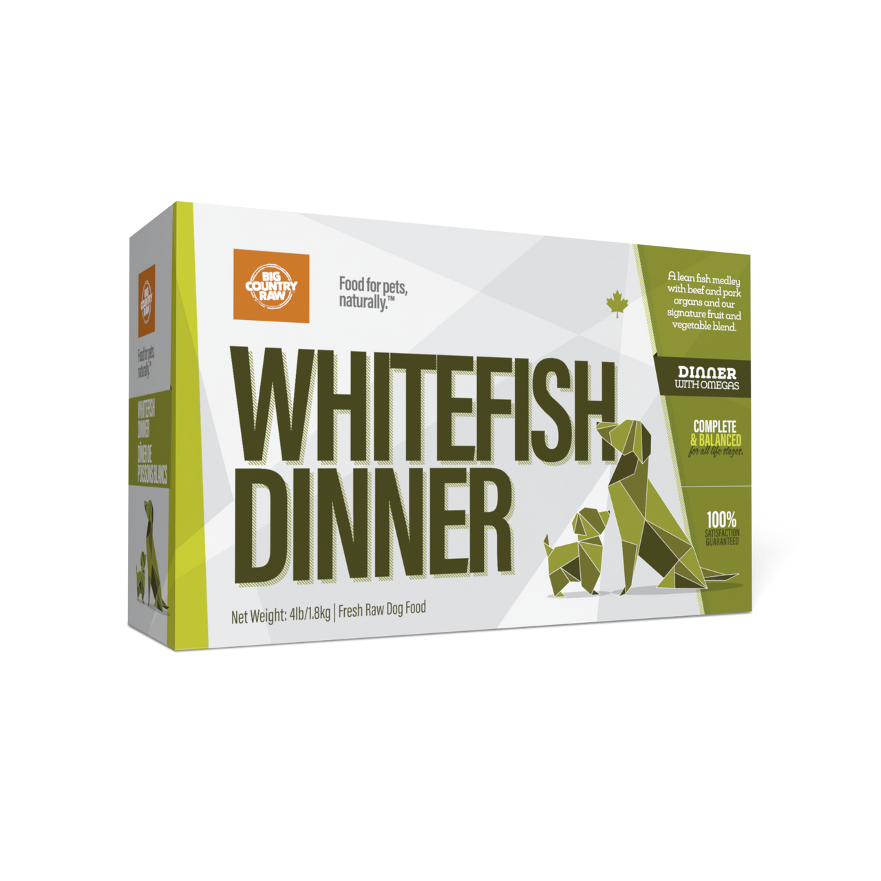 BIG COUNTRY RAW DINNER CARTON - WHITEFISH