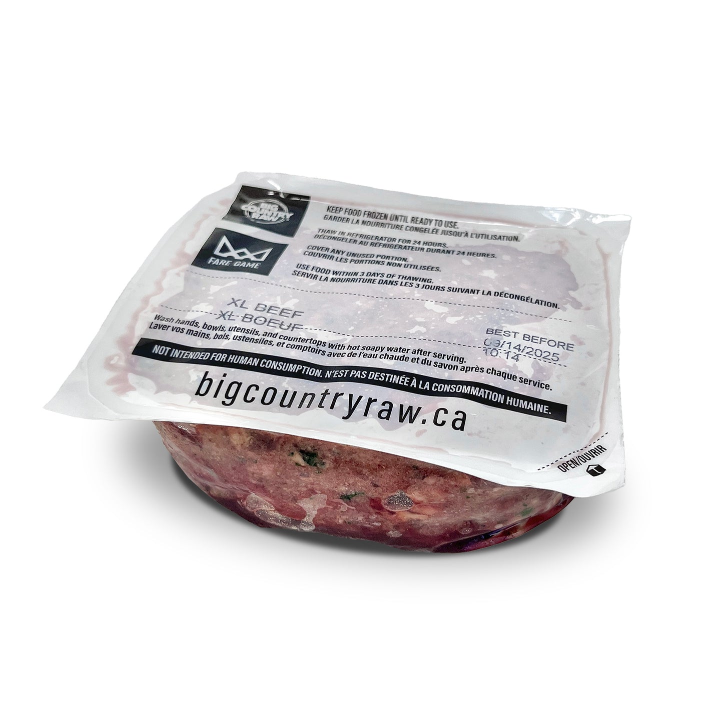 BIG COUNTRY RAW XL 30LBS - BEEF