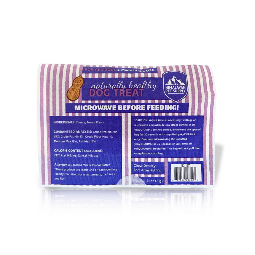 THE ORIGINAL® HIMALAYAN YAKY CHARMS MICROWAVABLE PUFFCORNS - PEANUT BUTTER