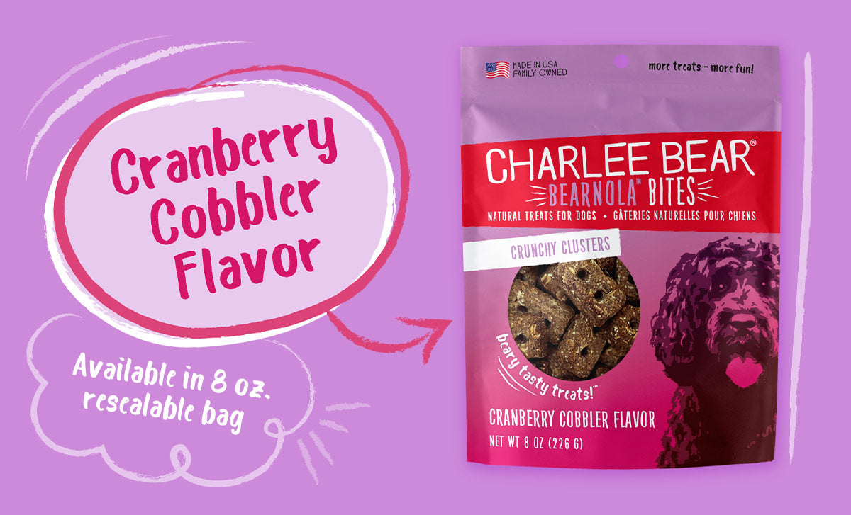 CHARLEE BEAR CRUNCH CRANBERRY COBBLER FLAVOUR DOGN TREAT