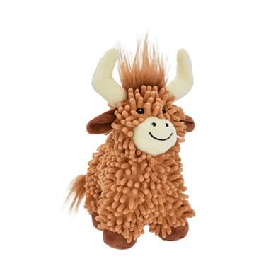 MULTIPET™ FLOPPY HIGHLAND COW DOG TOY