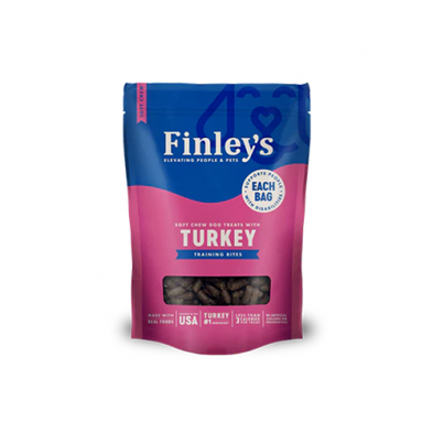 Finley's Turkey Soft Chew Training Bites Dog Treats 6oz