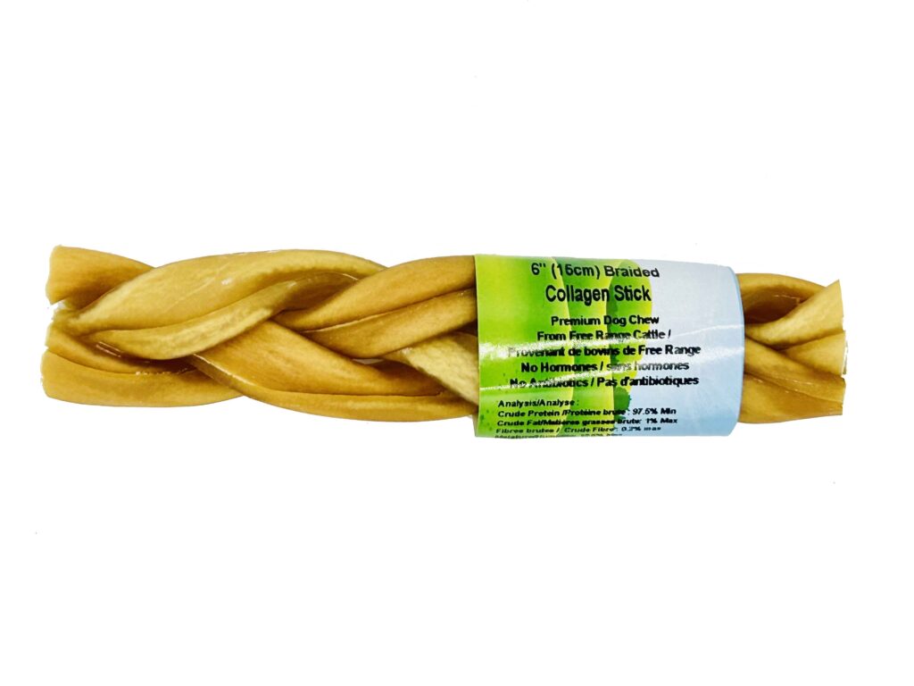 NATURE'S OWN 6'' BRAIDED COLLAGEN STICK