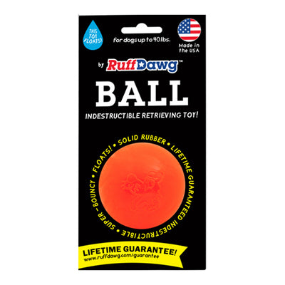 RUFF DAWG INDESTRUCTIBLE RETRIEVING BALL
