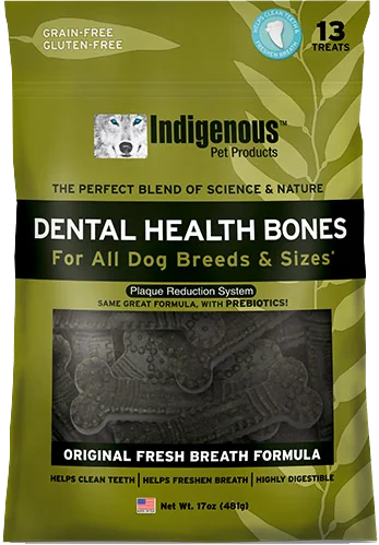 INDIGENOUS MINI Original Fresh Breath Bone DOG TREAT