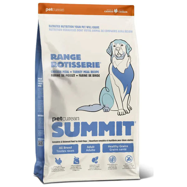 SUMMIT RANGE ROTISSERIE : CHICKEN MEAL + TURKEY MEAL RECIPE FOR ADULT DOGS