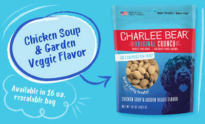 Charlee Bear Crunch Original Chicken Soup & Garden Veggie 16oz