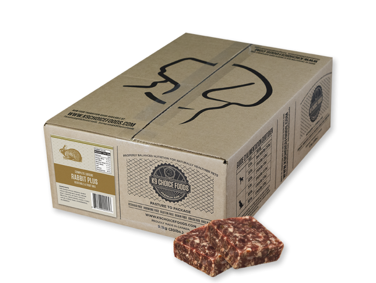 K9 Choice Foods® Just Rabbit Plus Frozen Dog Food 9.1 kg