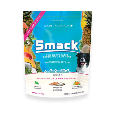 SMACK ROCKIN' ROCKFISH RAW DEHYDRATED SUPERFOOD FOR DOGS