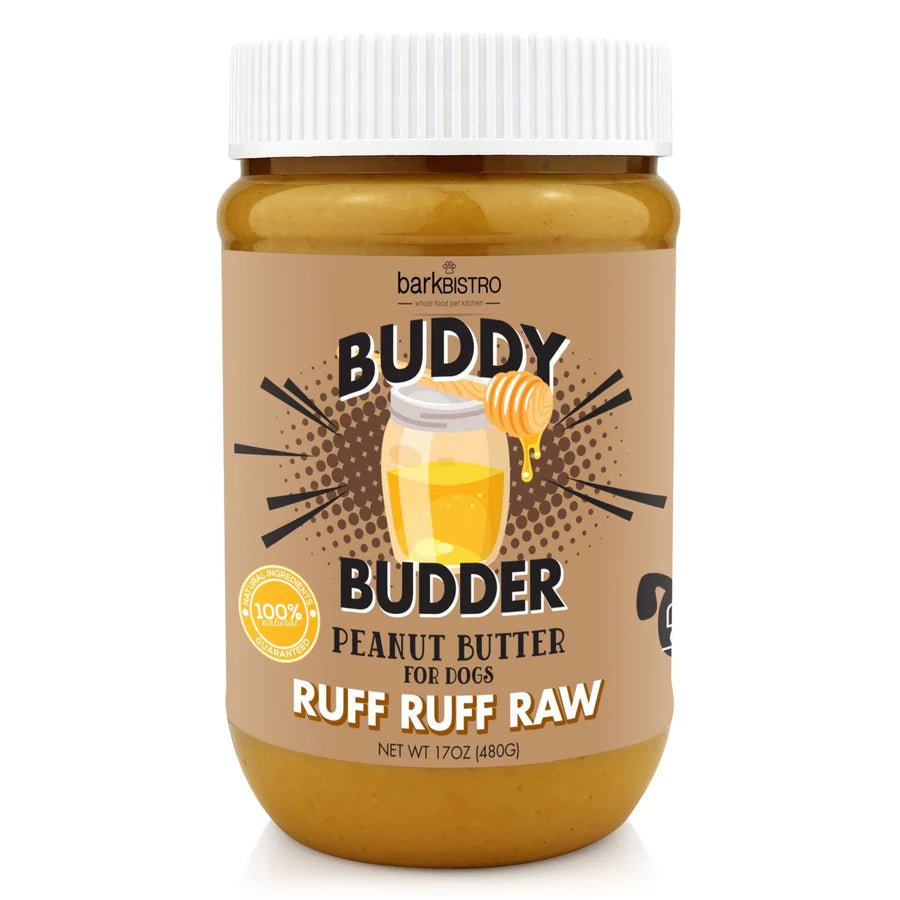 BARK BISTRO BUDDY BUDDER RUFF RUFF RAW PEANUT BUTTER FOR DOGS