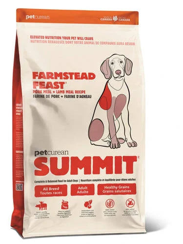 SUMMIT FARMSTEAD FEAST : PORK MEAL + LAMB MEAL RECIPE FOR ADULT DOGS