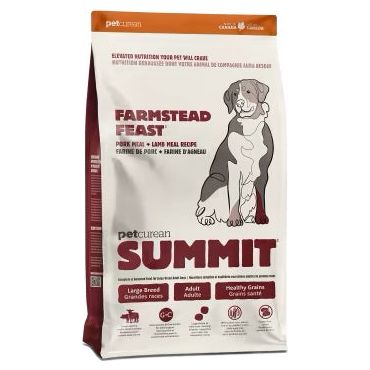 SUMMIT FARMSTEAD FEAST : PORK MEAL + LAMB MEAL RECIPE FOR LARGE BREED ADULT DOGS
