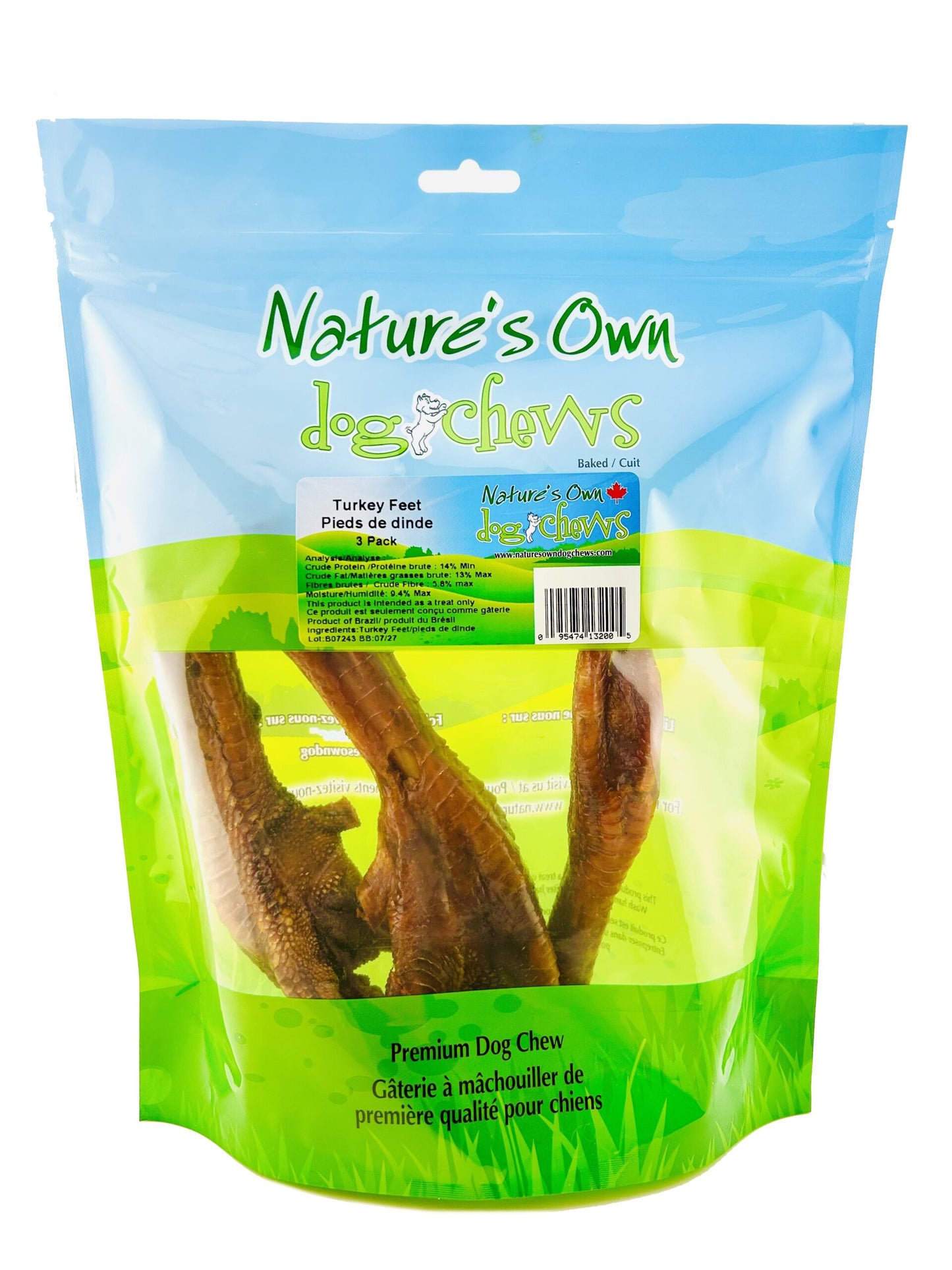 NATURE'S OWN TURKEY FEET 3 PACK
