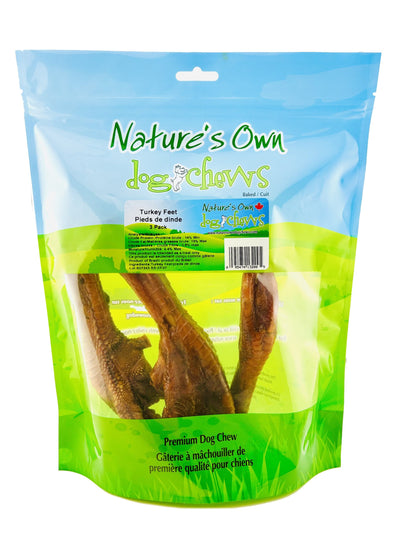 NATURE'S OWN TURKEY FEET 3 PACK