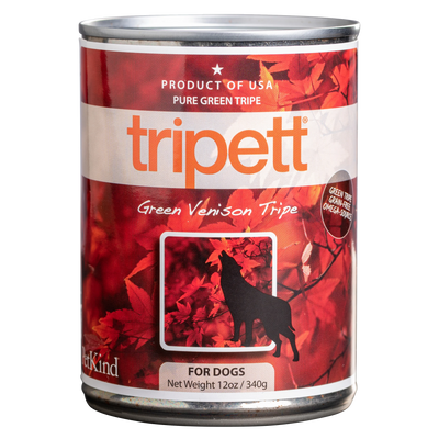 PETKIND® TRIPETT® GREEN VENISON TRIPE WET DOG FOOD - 13OZ