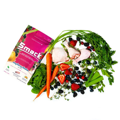 SMACK VERY BERRY CHICKEN RAW DEHYDRATED SUPERFOOD FOR DOGS
