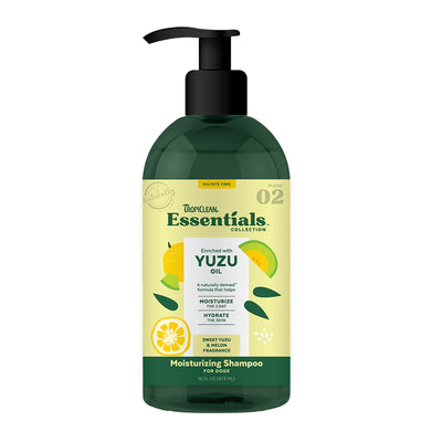 TROPICLEAN ESSENTIALS YUZU OIL MOISTURIZING SHAMPOO FOR DOGS