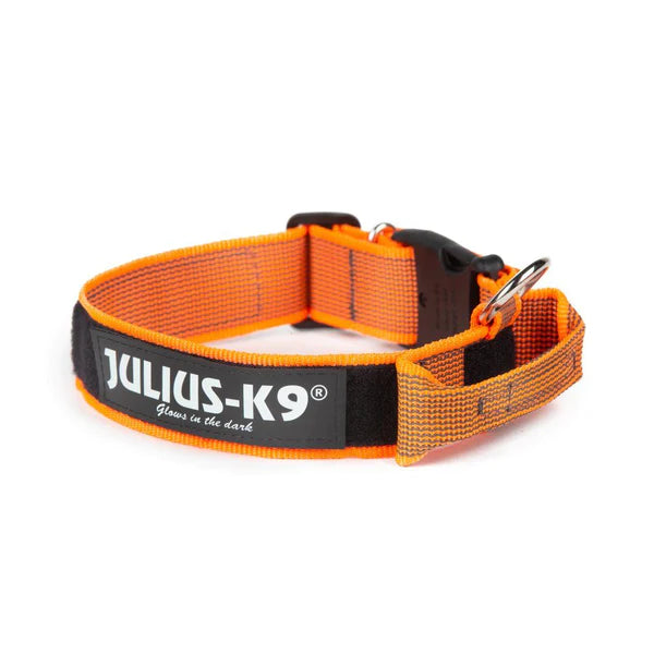JULIUS-K9 IDC® COLLAR WITH SAFETY LOCK & HANDLE - LARGE 50MM THICK