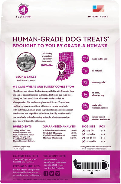 SPOT FARMS TURKEY NUGGETS W/CRANBERRIES DOG TREATS
