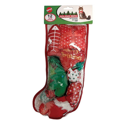 SPOT HOLIDAY - STOCKINGS 12 PACK CAT TOY