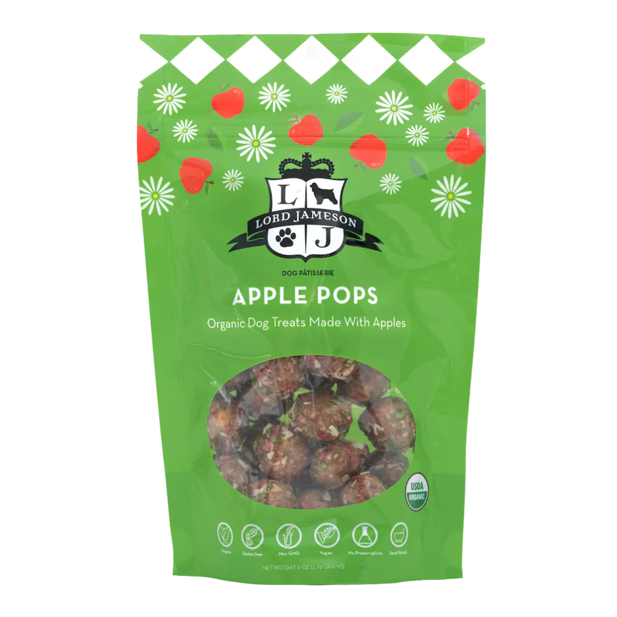 LORD JAMESON:  APPLE POPS ORGANIC TREAT