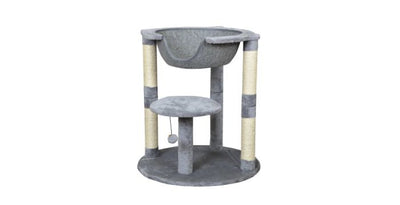 Bud-Z 2 Level Cat Tree With Suspended Bed Grey Cat 66x66x73cm 1pc