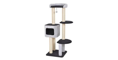 Bud-Z Cat Tree Cavell 4 Levels With Deluxe Condo Grey Cat 50x50x139.5cm 1pc