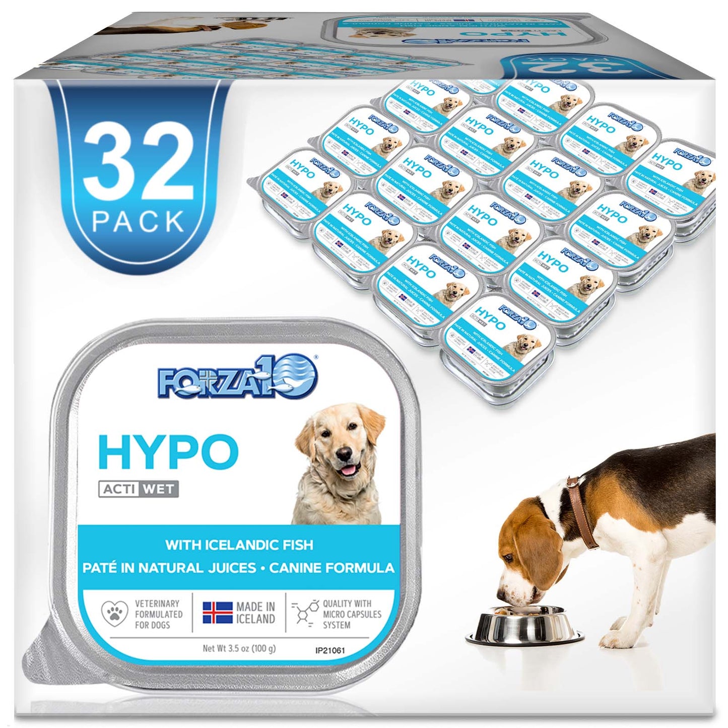 FORZA10 NUTRACEUTIC ACTIWET HYPO ICELANDIC FISH RECIPE CANNED DOG FOOD