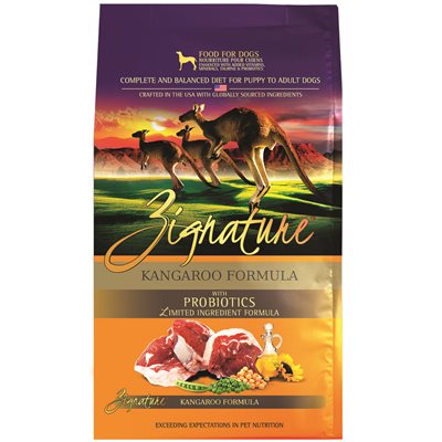 ZIGNATURE KANGAROO FORMULA SMALL BITES DRY DOG FOOD