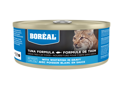 BORÉAL RED TUNA WITH WHITEFISH IN GRAVY