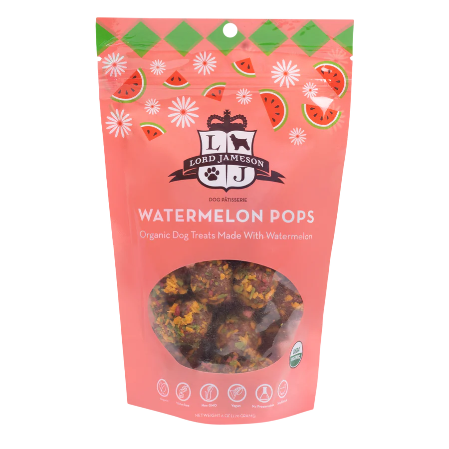 LORD JAMESON:  ORGANIC WATERMELON DOG TREATS