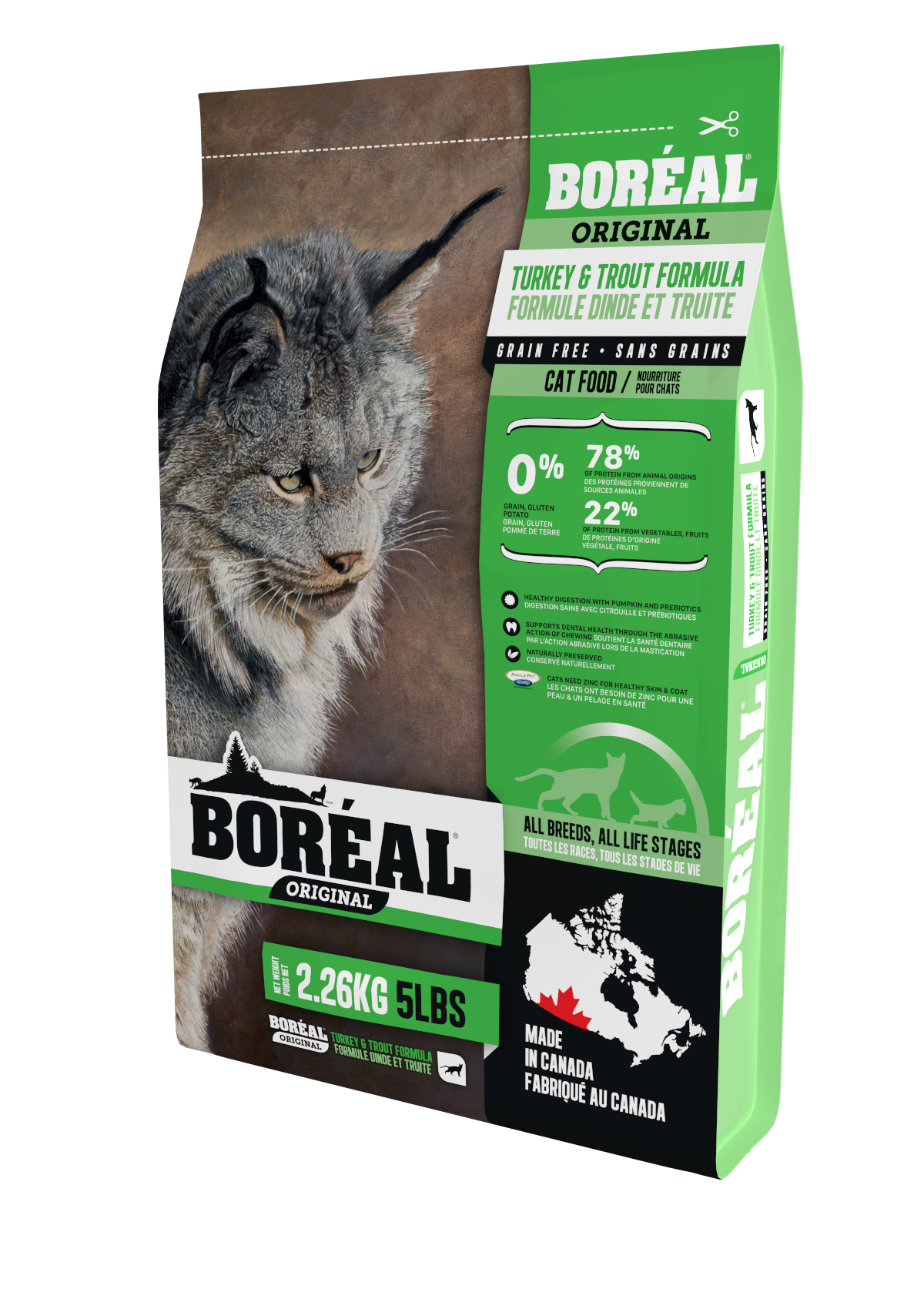 BORÉAL ORIGINAL CAT FOOD TURKEY AND TROUT