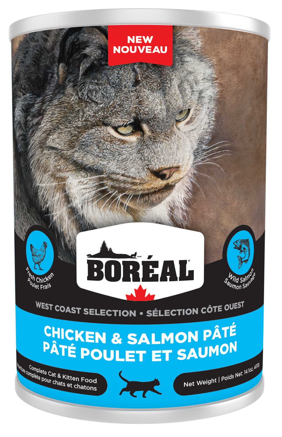 BOREAL WEST COAST SELECTION CAT - CHICKEN AND SALMON PATE
