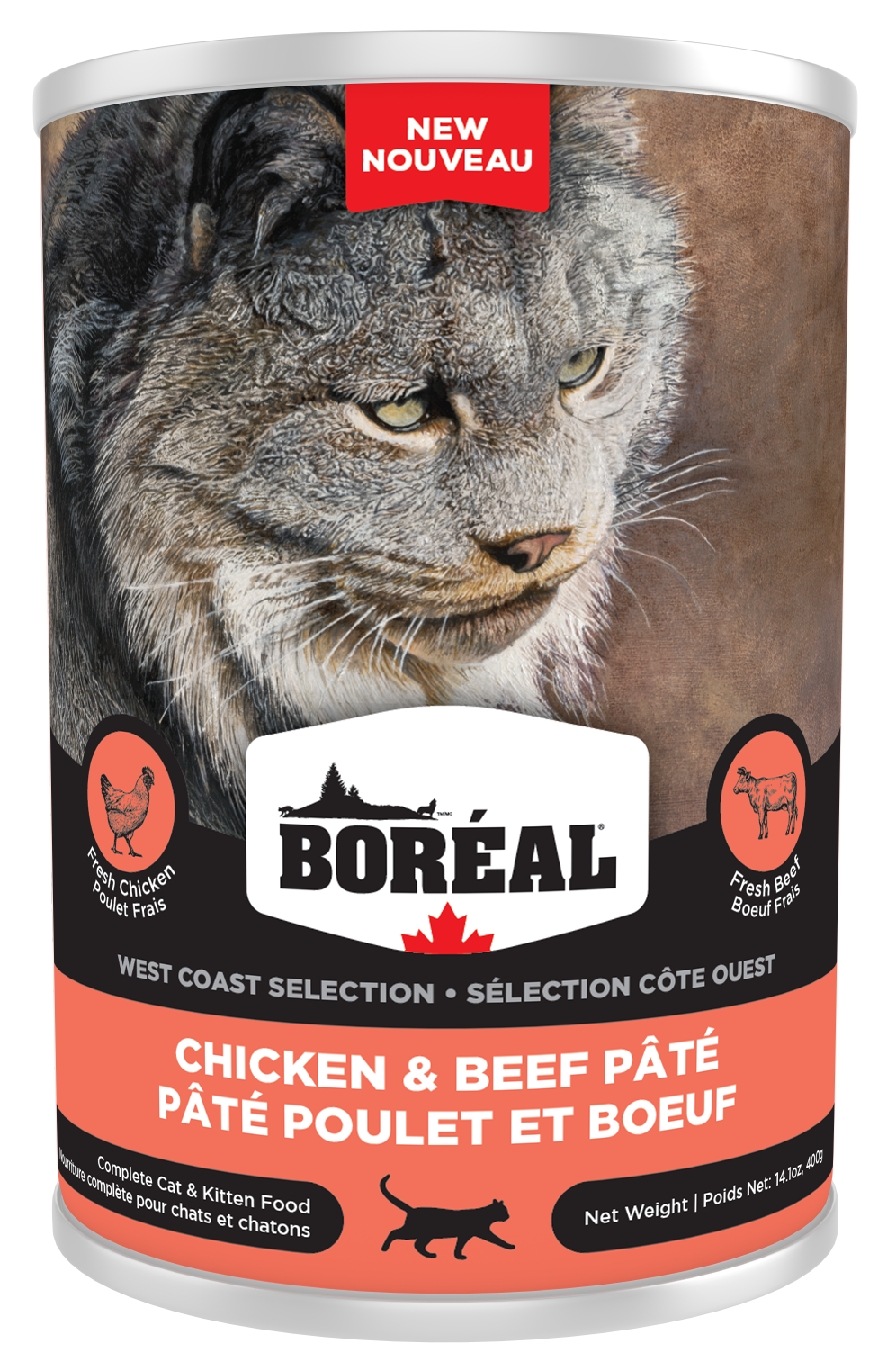 BOREAL WEST COAST SELECTION CAT - CHICKEN AND BEEF PATE