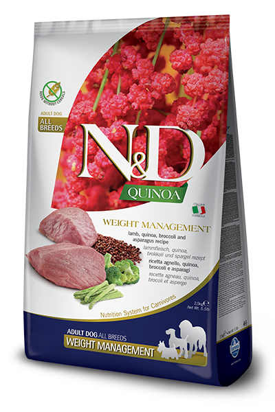 FARMINA N&D QUINOA FUNCTIONAL - WEIGHT MANAGEMENT LAMB FOR DOGS