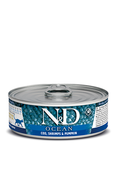 FARMINA N&D OCEAN - COD, SHRIMP & PUMPKIN ADULT WET CAT FOOD